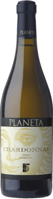 Вино - Chardonnay, Planeta, Sicilia DOC Magnum 